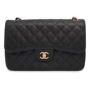 Chanel Matelasse 30 Cocomark Caviar Shoulder Bag Black